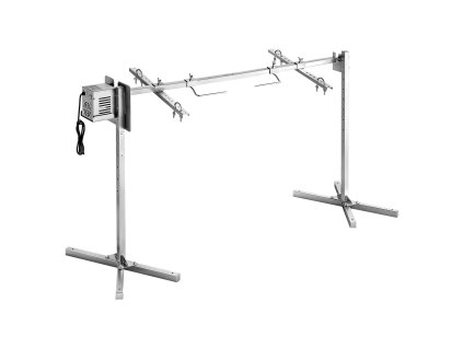 Elektrický otočný gril AC220-240V, 8 polôh, 60 kg, 38W, nerez