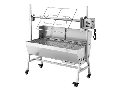 Rotačný gril na špízy, 38 w, nosnosť 60 kg, 7 polôh, nerezová oceľ