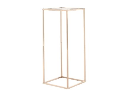 Stojan na kvety 10 ks 60cm obdĺžnikový s akrylovou doskou zlatý