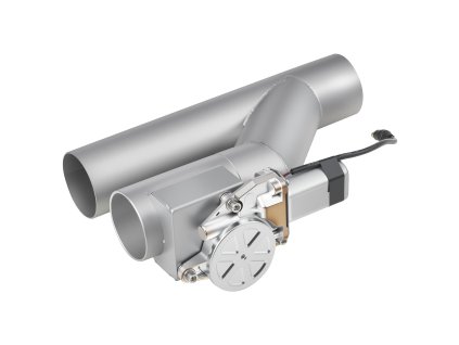 Elektrický výfukový ventil 63.5 mm, 2 ks, nerez, s diaľkovým ovládaním