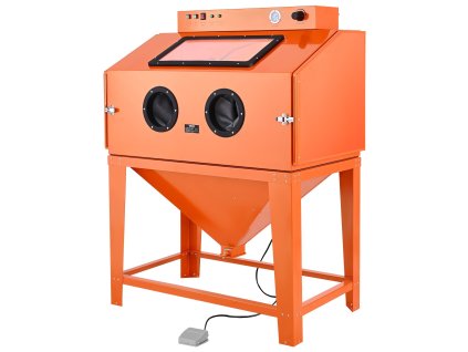 Pieskovacia kabína 435L, zásobník 117L, 2 pištole, odsávač 1200W