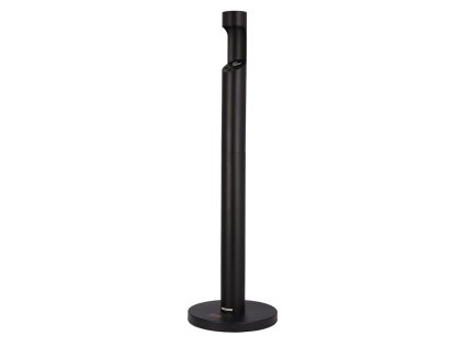 Voľne stojaci valcový popolník na cigaretové ohorky, vonkajší, čierny