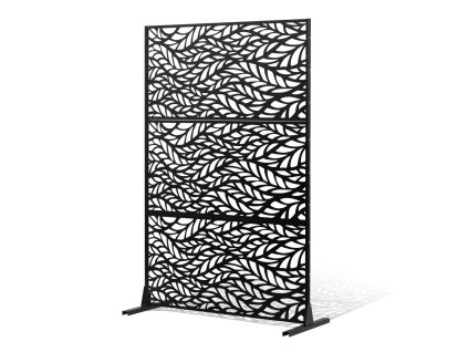 Oceľový súkromný paraván 3 panely 47"×72" stojací na balkón a terasu