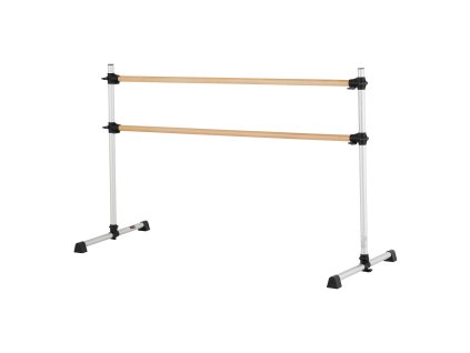 Stojaca nastaviteľná baletná tyč, dvojitá buková, proti otrasom