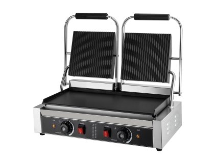 Panini gril elektrický 3600W, dvojitý nerez, termostat, platňa 48×23cm