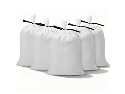 Prázdne pieskové vrecia 500 ks 40×66 cm 22,6 kg tkané pp s viazačmi
