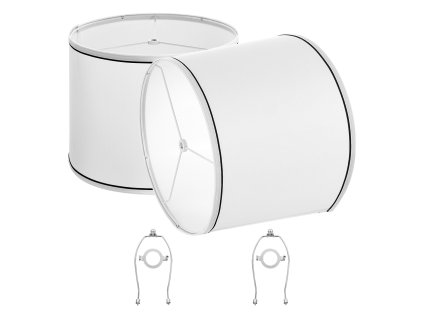 Súprava tienidiel 2 ks 11 in×13 in×10 in spider biela s čiernym lemom