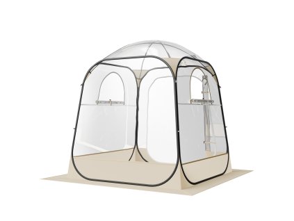 Priehľadný bublinový stan 1.6×1.6 m pre 2–4 osoby, vodotesný