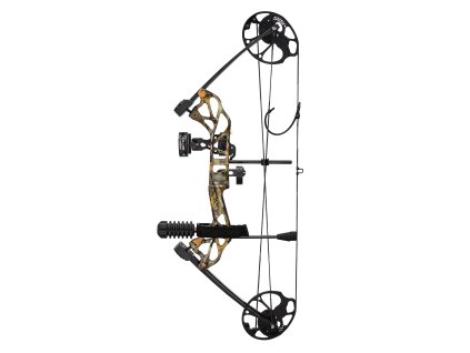 Kladkový luk nastaviteľný 19–30 in, 19–70 lbs, pravá, s šípmi, 320 fps