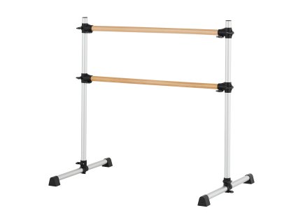 Baletná tyč stojaca, dvojitá buková, nastaviteľná výška, proti kývaniu