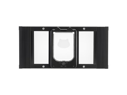 Dvierka pre mačky 686–813 mm, 4 režimy, magnetické zatváranie, hliník