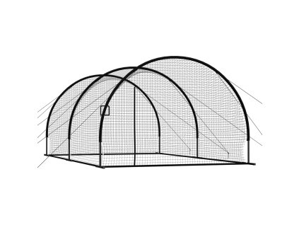 Tréningová klietka na baseball 6060×3660×2500mm, 30-vrstvové hdpe