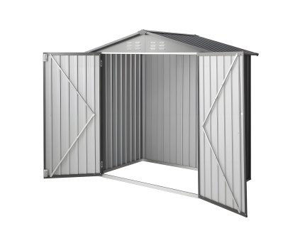 Kovová kôlňa uzamykateľná 1860×1210×1841 mm 4 vetracie otvory