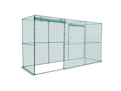 Ochranný kryt rastlín 3.56×1.2×1.94 m odolný vetru s dverami na zips