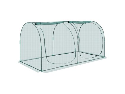 Klietka na rastliny 2.48×1.2×1.2 m s vchodom na zips odolná vetru