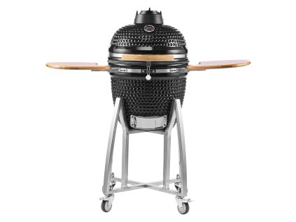 Kamado gril na uhlie 450mm keramický, 4 kolieska (2 aret.), teplomer