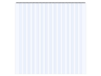 Pásový pvc záves do dverí 243.8×243.8 cm priehľadný pre chladničky