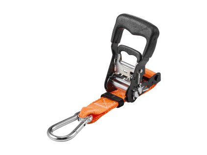 Ráčnové upínacie pásy 38.1 mm × 1.8 m, 1100 kg, s karabínami, 2 ks