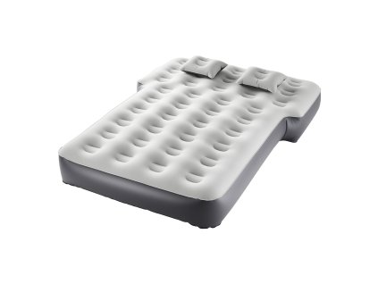 Nafukovací matrac do auta, zahuštený flock, vstavaná pumpa, 2 vankúše