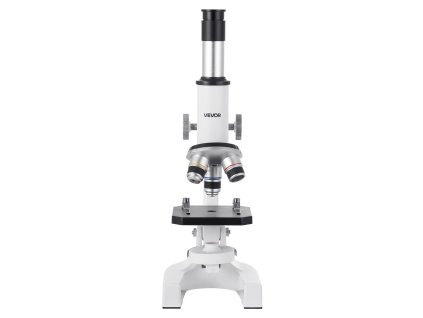 Monokulárny mikroskop 40–2000×, hliníkové telo, led, držiak na telefón
