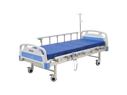 Elektrická nemocničná posteľ 2 funkcie, 127mm kolieska, 250kg nosnosť