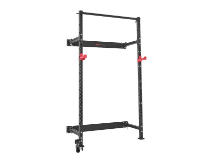 Skladací nástenný power rack s držiakom landmine, nosnosť 545 kg