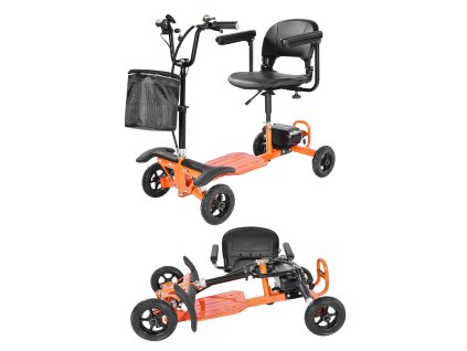 Elektrický skladací terénny skúter, nosnosť 120 kg, 48V, stúpanie 8°