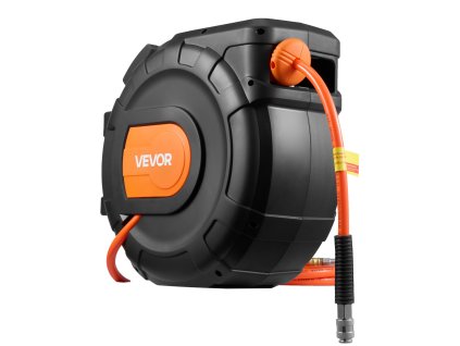 Navíjač hadice na vzduch 30m × 9.5mm pvc, 300 psi, uzavretý otočný