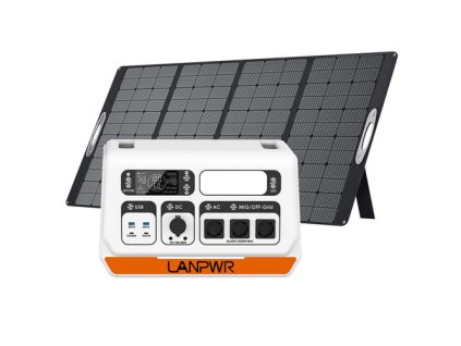 LANPWR 2400 Pro Balcony Solar System 2040Wh + 1x PV400 Foldable Solar Panel 400W