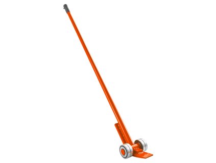 Páčidlový vozík s kolieskami, nosnosť 4990 kg, oceľová rukoväť 1.7 m