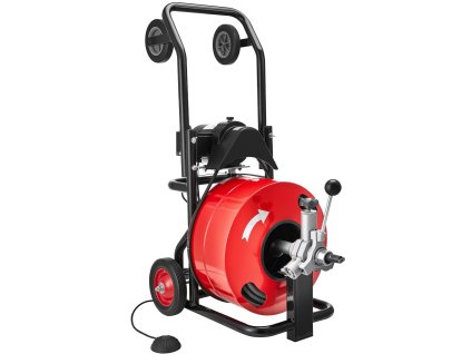 Čistič kanalizácie 30m×19mm, 6 fréz, automatické podávanie, 100–200mm