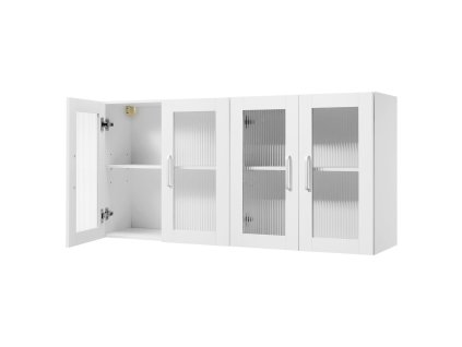 Nástenná skrinka 2-posch. 4 dvierka, nastav. pol., 30.5×61×61 cm, 2 ks