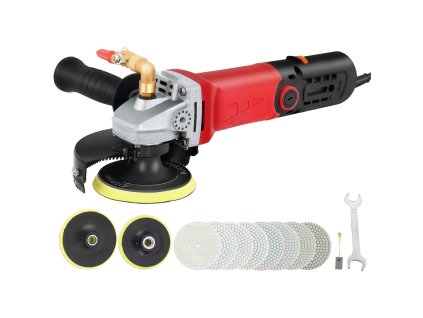 Mokrá brúska, variabilná rýchlosť, diamantové pady 10.2 a 12.7 cm