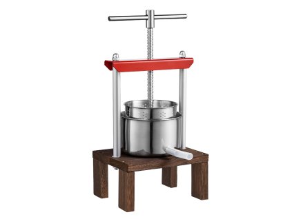 Manuálny ovocný lis 0.53 Gallon/2L, 2 nerez. valce, t-rukoväť