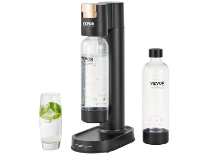 Domáci sodovač, 2× PET fľaše 1 l bez BPA, kompatibilný s 60 l CO2