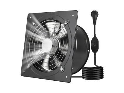 Odsávací ventilátor 25.4 cm, 988 cfm, regulácia otáčok, na stenu