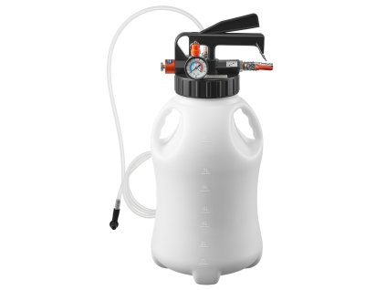 Pneumatické čerpadlo na prevodový olej 8 l, 15 adaptérov, hdpe nádrž
