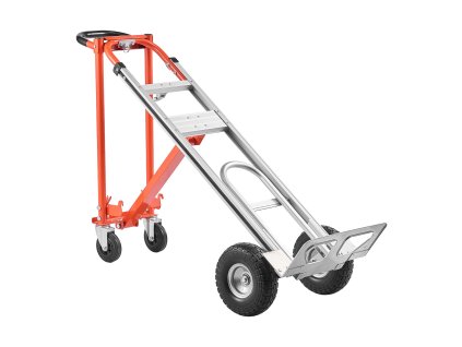 Prepravný vozík 4 v 1, nosnosť 453.6 kg, hliník, protišmyková rukoväť