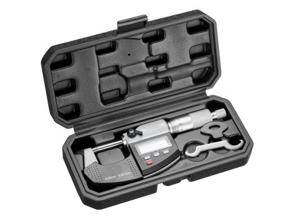 Digitálny vonkajší mikrometer 0–25,4 mm, 0,001 mm, karbidový hrot