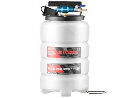 Extraktor kvapalín 9,5 l, pneumat./manuálny, hadica 150 cm 3×120 cm