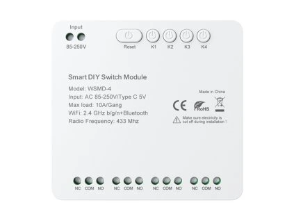 Modul inteligentného spínača Avatto WSMD-4 250V