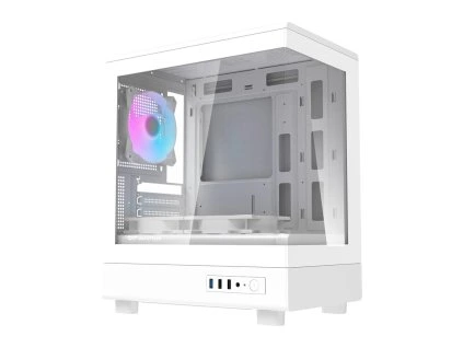 Počítačová skriňa Darkflash DB330M + 3 ventilátory (biela)