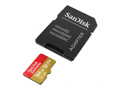 Pamäťová karta SANDISK EXTREME microSDXC 64 GB 170/80 MB/s UHS-I U3 (SDSQXAH-064G-GN6MA)