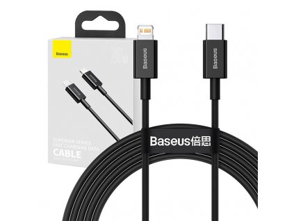 Kábel Baseus Superior Series USB-C na iP, 20W, PD, 2 m (čierny)