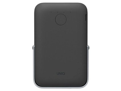 UNIQ Powerbank Hoveo 5000mAh USB-C 20W PD Rýchle nabíjanie Bezdrôtová magnetická sivá/uhlová sivá