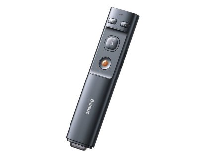 Baseus Orange Dot Multifunkčný diaľkový ovládač na prezentácie s laserovým ukazovadlom - sivý