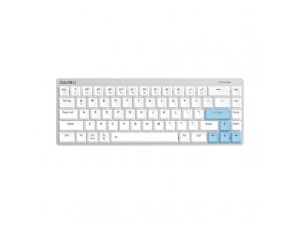 Bezdrôtová mechanická klávesnica Dareu EK868 Bluetooth (bielo-modrá)