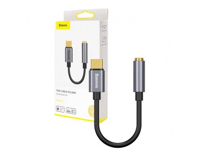 Baseus L54 Audio adaptér USB-C + mini jack 3,5 mm (čierna+šedá)