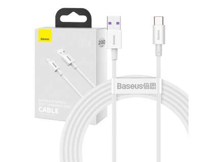 Kábel Baseus Superior Series USB na USB-C, 66 W, 2 m (biely)