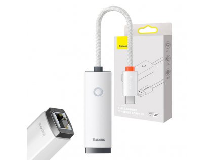 Sieťový adaptér USB-C na RJ45 zo série Baseus Lite (biely)